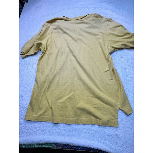FABULOUS NIKE GOLF NIKE TOUR POLO SHIRT SIZE M Yellow GOLF SHIRT Blue Logo - Picture 8 of 8